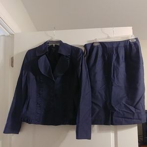 Nine West blue stripe suit